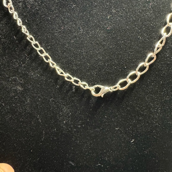 Silver Tone Rhinestone Necklace and Bracelet & Earrings - Picture 3 of 10